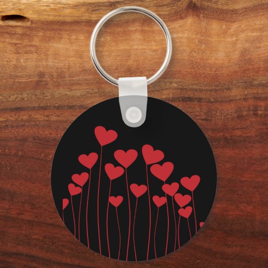 Schlüsselring Valentine/Liebe - Text anpassen Schlüsselanhänger (Rückseite)