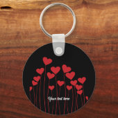 Schlüsselring Valentine/Liebe - Text anpassen Schlüsselanhänger (Vorderseite)