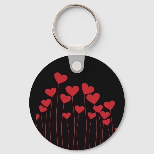 Schlüsselring Valentine/Liebe - Text anpassen Schlüsselanhänger (Rückseite)