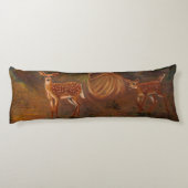 Schlüsselrotwild Kitze Seitenschläferkissen (Rückseite)