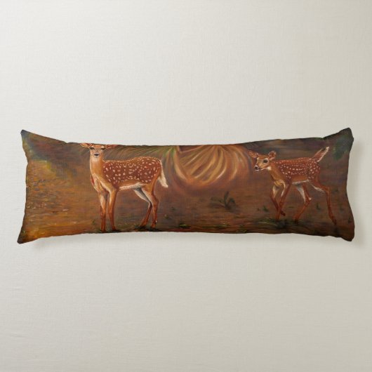 Schlüsselrotwild Kitze Seitenschläferkissen (Vorderseite)