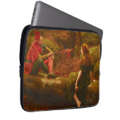 Schlüsselstein und Audrey (Spötternder Narr) Laptopschutzhülle (Vorne Rechts)