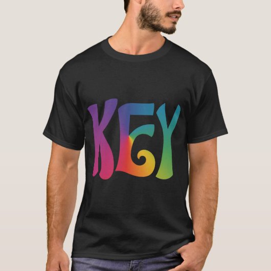 Schlüsseltext Design Herren T-Shirt (Vorderseite)