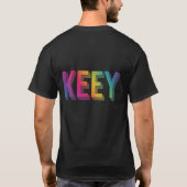 Schlüsseltext Design Herren T-Shirt (Rückseite)