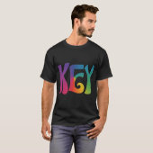 Schlüsseltext Design Herren T-Shirt (Vorne ganz)