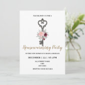 Schlüsselthematisches Party Einladung (Stehend Vorderseite)