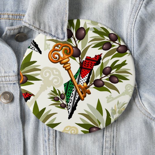 Schlüsselzeichen des Rückkehrrechts Palästinas Button (Beispiel)