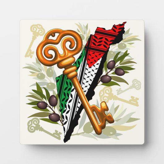 Schlüsselzeichen des Rückkehrrechts Palästinas Fotoplatte (Vorderseite)