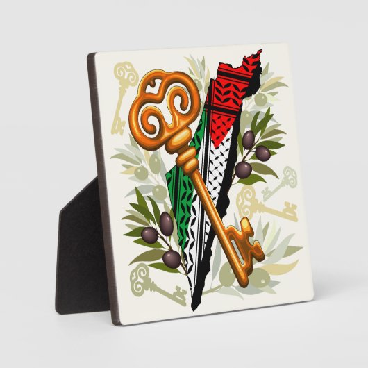 Schlüsselzeichen des Rückkehrrechts Palästinas Fotoplatte (Vorderseite)