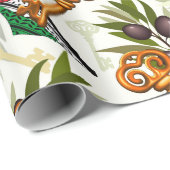 Schlüsselzeichen des Rückkehrrechts Palästinas Geschenkpapier (Rolleneckpunkt)