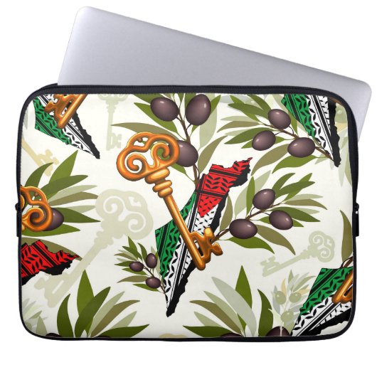 Schlüsselzeichen des Rückkehrrechts Palästinas Laptopschutzhülle (Vorderseite)