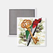 Schlüsselzeichen des Rückkehrrechts Palästinas Magnet (Vorderseite/Rückseite)