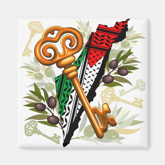 Schlüsselzeichen des Rückkehrrechts Palästinas Magnet (Vorne)