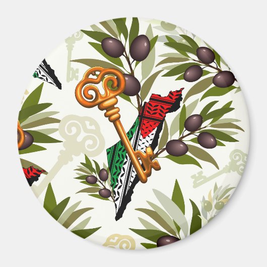 Schlüsselzeichen des Rückkehrrechts Palästinas Magnet (Vorne)