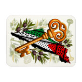 Schlüsselzeichen des Rückkehrrechts Palästinas Magnet (Horizontal)