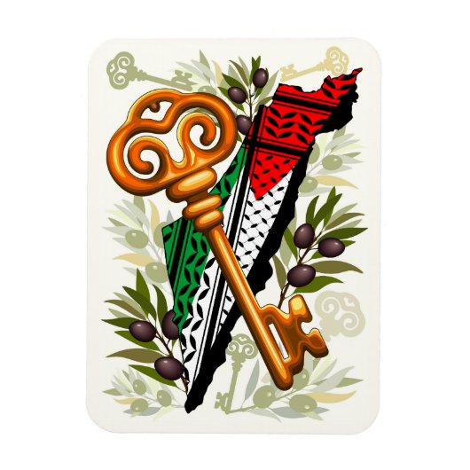 Schlüsselzeichen des Rückkehrrechts Palästinas Magnet (Vertikal)