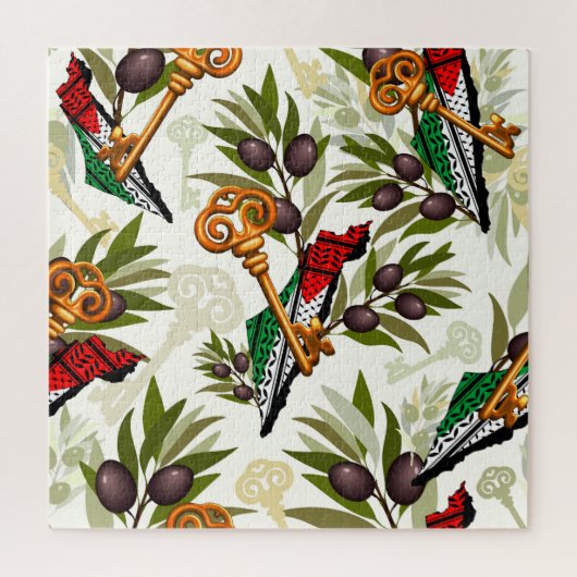 Schlüsselzeichen des Rückkehrrechts Palästinas Puzzle (Vertikal)