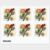 Schlüsselzeichen des Rückkehrrechts Palästinas Quadratischer Aufkleber (Blatt)