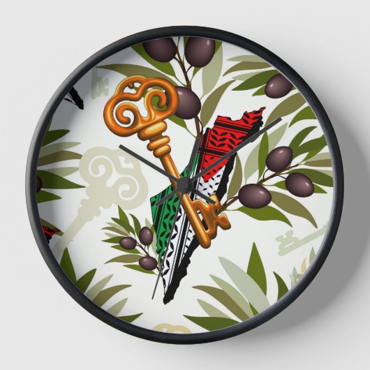 Schlüsselzeichen des Rückkehrrechts Palästinas Uhr (Vorderseite)