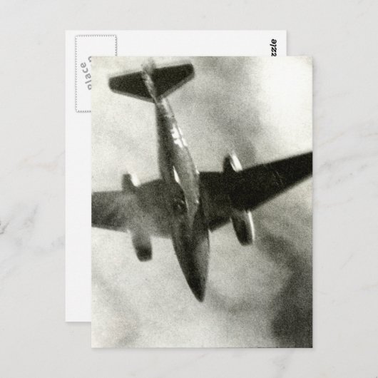 Schlussflug der ME-262 im Jahr 1945 Postkarte (Vorne/Hinten)