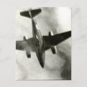 Schlussflug der ME-262 im Jahr 1945 Postkarte (Vorderseite)