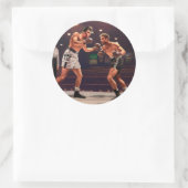 Schlussrunde Runder Aufkleber (Tasche)