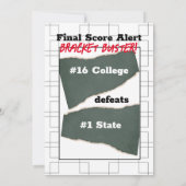 Schlussscore-Warnung für Bracket Tourenfeld Einladung (Rückseite)