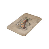 SCHMACH! Vintages Comic Buch Steampunk Pop Kunst Badematte (Schrägansicht)