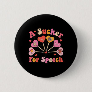 Schmachtlappen für Sprachtherapeut Valentinstag Sp Button