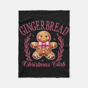 Schmachtlocke-Bogen Rosa Lebkuchen-Weihnachts-Mädc Fleecedecke