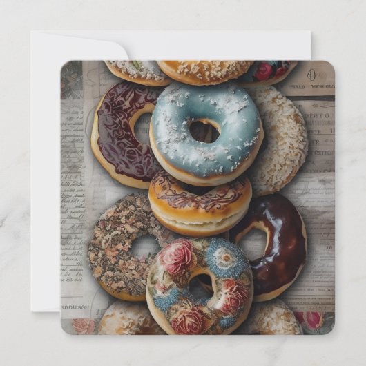 Schmackhafte Bagels Feiertagskarte (Vorderseite)