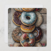 Schmackhafte Bagels Feiertagskarte (Vorne/Hinten)