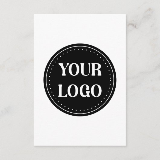 Schmal, modern, poliert und anpassbar begleitkarte (Vorderseite)