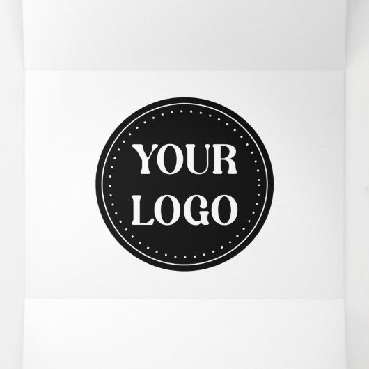 Schmal, modern, poliert und anpassbar dreifach gefaltete urlaubskarte (Innenseite Mitte)