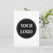 Schmal, modern, poliert und anpassbar feiertagskarte (Stehend Vorderseite)