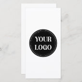 Schmal, modern, poliert und anpassbar feiertagskarte (Vorne/Hinten)