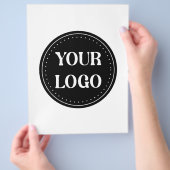 Schmal, modern, poliert und anpassbar flyer (Hand)