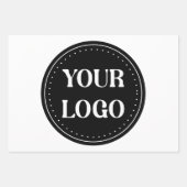 Schmal, modern, poliert und anpassbar geschenkpapier set (Vorderseite)