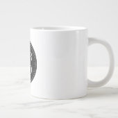 Schmal, modern, poliert und anpassbar Jumbo-Tasse (Rechts)