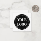 Schmal, modern, poliert und anpassbar mitteilungskarte (Vorderseite/Rückseite Beispiel)