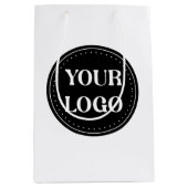 Schmal, modern, poliert und anpassbar mittlere geschenktüte (Vorderseite)