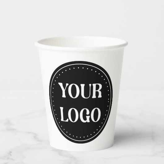 Schmal, modern, poliert und anpassbar pappbecher (Vorderseite)