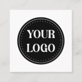 Schmal, modern, poliert und anpassbar quadratische visitenkarte (Vorderseite)