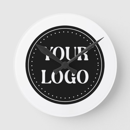 Schmal, modern, poliert und anpassbar runde wanduhr (Vorderseite)