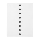 Schmal, modern, poliert und anpassbar Rundum-Adressaufkleber (Bogen)