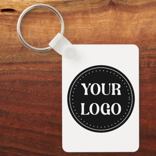 Schmal, modern, poliert und anpassbar schlüsselanhänger (Vorderseite)