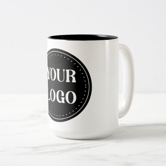 Schmal, modern, poliert und anpassbar zweifarbige tasse (VorderseiteRechts)