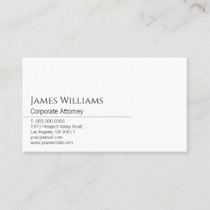 Schmal und modern schwarz und weiß visitenkarte