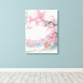 Schmalbahnzug am Berg Ali Leinwanddruck (Insitu (Holzboden))