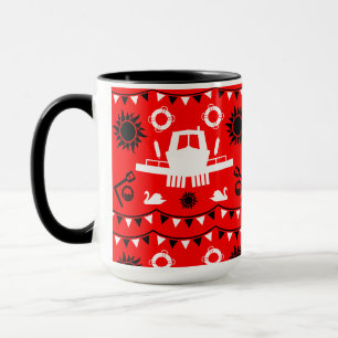 Schmalboot-Dekor und Geschenke Tasse